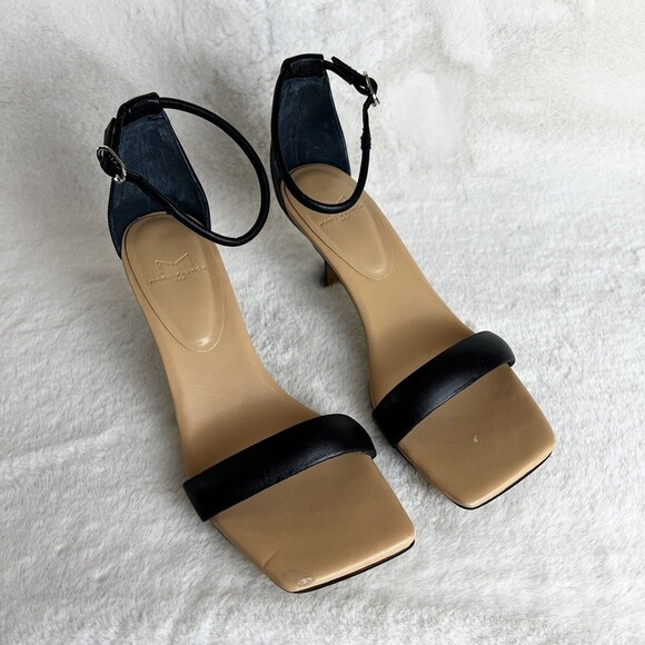Marc Fisher Ltd Derine Black Ankle Strap Heels Women’s 8.5 - Picture 2 of 11